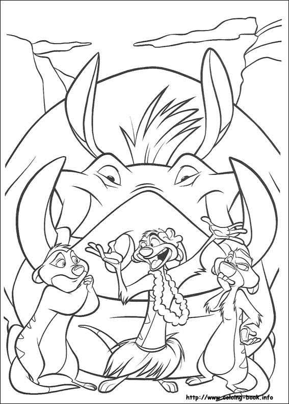 The Lion King coloring picture